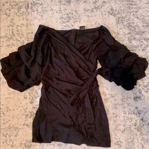 Princess Polly black off the shoulder dress.